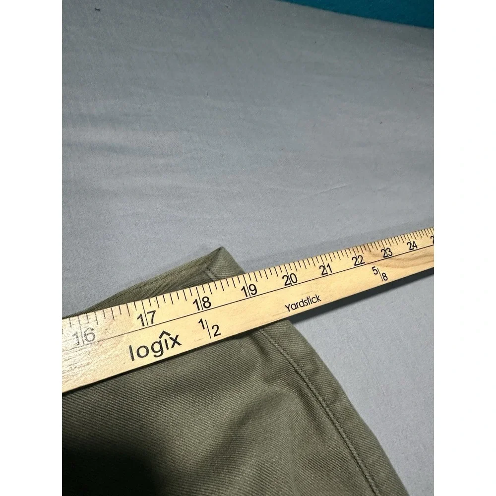 NWT SPANX Stretch Twill Cropped Wide Leg Tuscan Olive Pants , Size 2X Petite